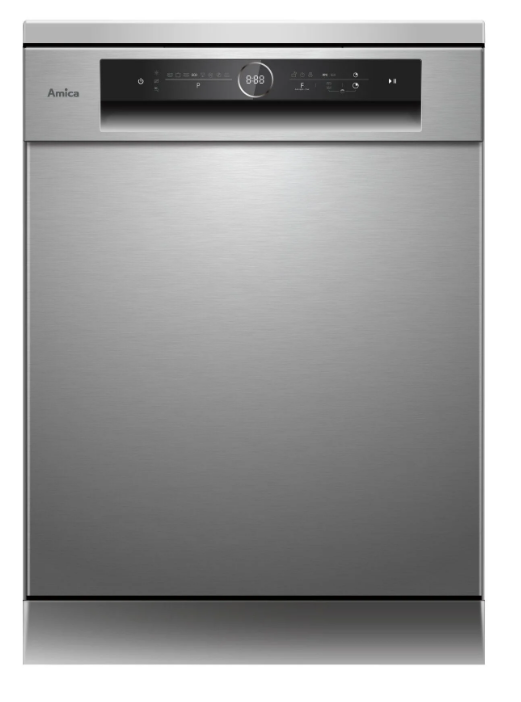 Amica GSP 544 911 E - Stand-Geschirrspüler, 60 cm, Edelstahl
